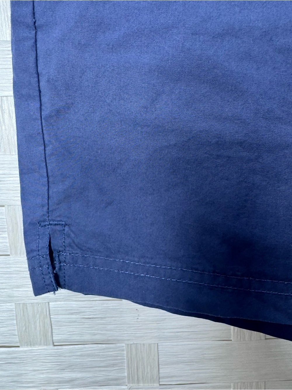 Columbia Blue Everyday Casual Chino Shorts Button/Zipper Closure Size 14 *Flaw* - Picture 3 of 12